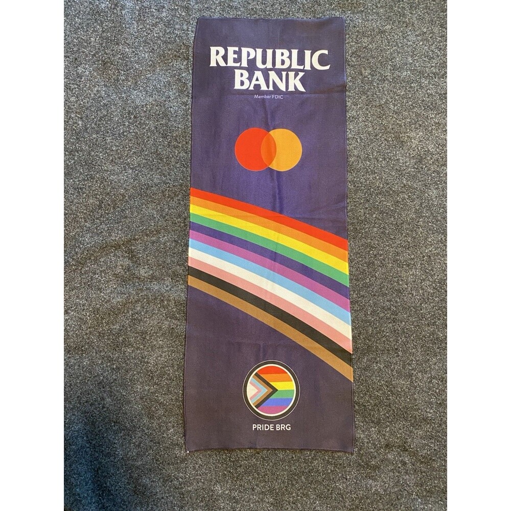 2025 Orlando Pride Republic Bank advertising towel Wicking